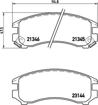 Brembo P 56 018 - Əyləc altlığı dəsti, əyləc diski furqanavto.az