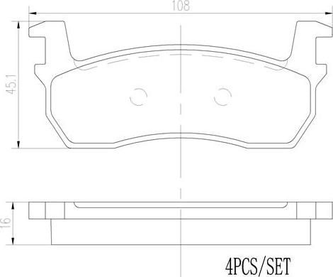 Brembo P56013N - Əyləc altlığı dəsti, əyləc diski furqanavto.az