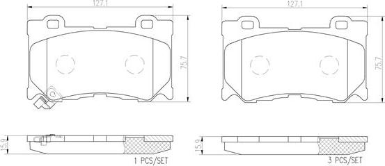 Brembo P56084N - Əyləc altlığı dəsti, əyləc diski furqanavto.az