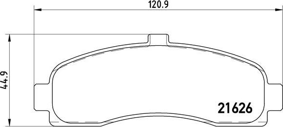 Brembo P 56 031 - Əyləc altlığı dəsti, əyləc diski furqanavto.az