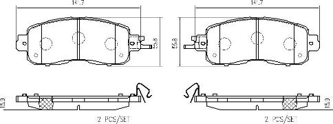 Brembo P 56 104 - Əyləc altlığı dəsti, əyləc diski furqanavto.az