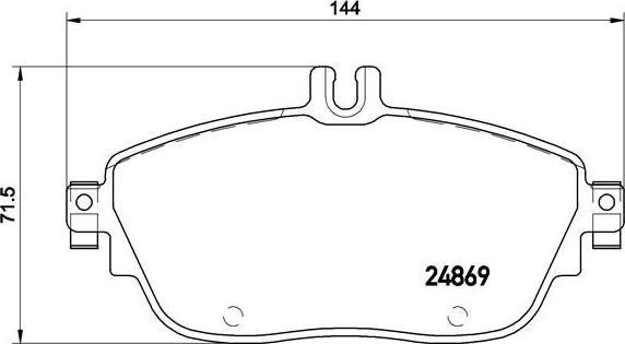 Brembo P 50 093 - Əyləc altlığı dəsti, əyləc diski furqanavto.az