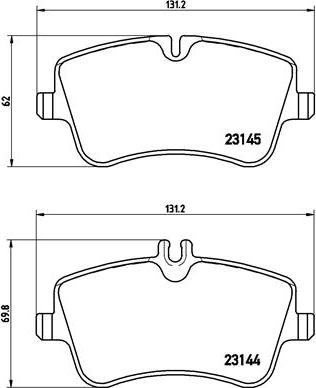 Brembo P 50 046 - Əyləc altlığı dəsti, əyləc diski furqanavto.az