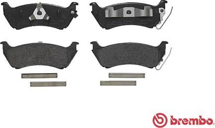 Brembo P 50 040 - Əyləc altlığı dəsti, əyləc diski furqanavto.az