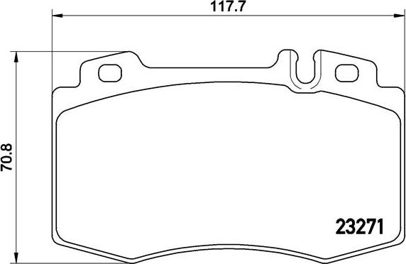 Brembo P 50 041 - Əyləc altlığı dəsti, əyləc diski furqanavto.az