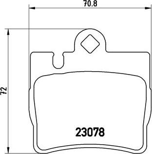 Brembo P 50 042 - Əyləc altlığı dəsti, əyləc diski furqanavto.az