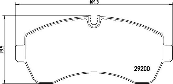 Brembo P 50 059 - Əyləc altlığı dəsti, əyləc diski furqanavto.az