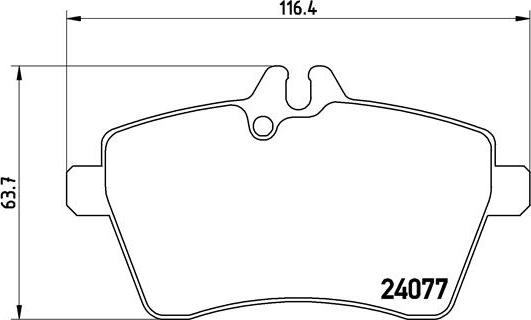 Brembo P 50 054 - Əyləc altlığı dəsti, əyləc diski furqanavto.az