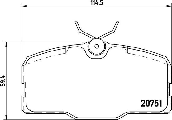 Brembo P 50 006 - Əyləc altlığı dəsti, əyləc diski furqanavto.az