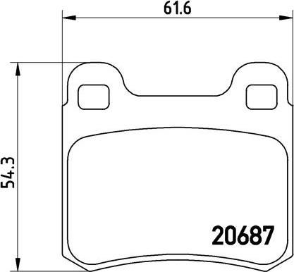 Brembo P 50 007 - Əyləc altlığı dəsti, əyləc diski furqanavto.az