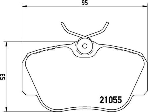 Brembo P 50 011 - Əyləc altlığı dəsti, əyləc diski furqanavto.az