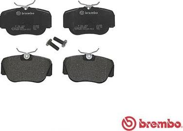 Brembo P 50 011 - Əyləc altlığı dəsti, əyləc diski furqanavto.az