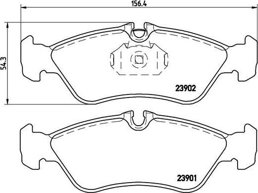 Brembo P 50 082 - Əyləc altlığı dəsti, əyləc diski furqanavto.az