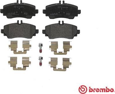 Brembo P 50 035 - Əyləc altlığı dəsti, əyləc diski furqanavto.az