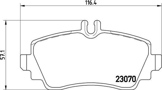 Brembo P 50 035 - Əyləc altlığı dəsti, əyləc diski furqanavto.az