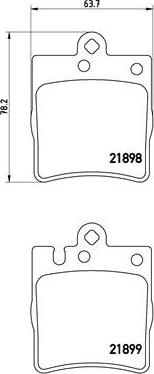 Brembo P 50 033 - Əyləc altlığı dəsti, əyləc diski furqanavto.az