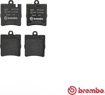 Brembo P 50 033 - Əyləc altlığı dəsti, əyləc diski furqanavto.az