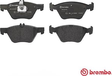 Brembo P 50 026 - Əyləc altlığı dəsti, əyləc diski furqanavto.az