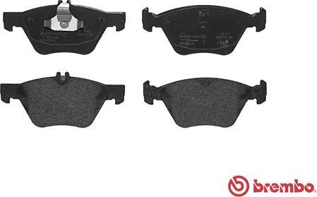 Brembo P 50 075 - Əyləc altlığı dəsti, əyləc diski furqanavto.az