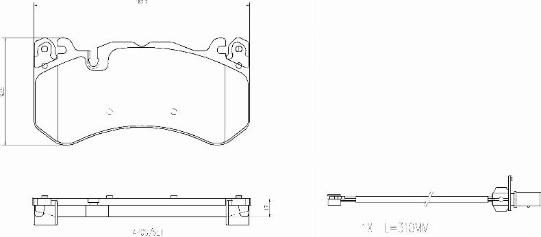 Brembo P50164N - Əyləc altlığı dəsti, əyləc diski furqanavto.az