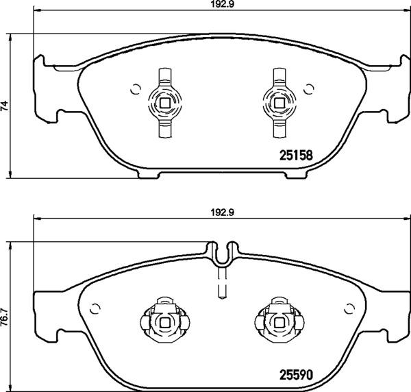 Brembo P 50 106 - Əyləc altlığı dəsti, əyləc diski furqanavto.az