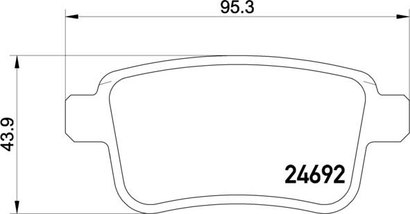 Brembo P 50 107 - Əyləc altlığı dəsti, əyləc diski furqanavto.az