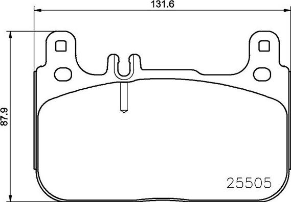 Brembo P50128N - Əyləc altlığı dəsti, əyləc diski furqanavto.az