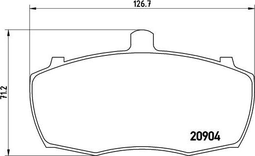 Brembo P 52 012 - Əyləc altlığı dəsti, əyləc diski furqanavto.az