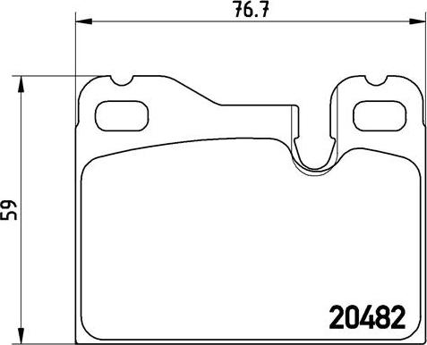 Brembo P 65 003 - Əyləc altlığı dəsti, əyləc diski furqanavto.az