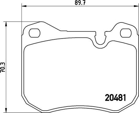 Brembo P 65 002 - Əyləc altlığı dəsti, əyləc diski furqanavto.az