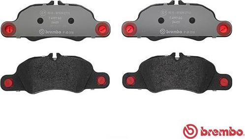 Brembo P 65 018 - Əyləc altlığı dəsti, əyləc diski furqanavto.az