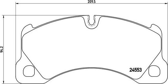 Brembo P65017 - Əyləc altlığı dəsti, əyləc diski furqanavto.az