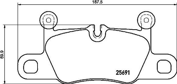 Brembo P 65 031 - Əyləc altlığı dəsti, əyləc diski furqanavto.az