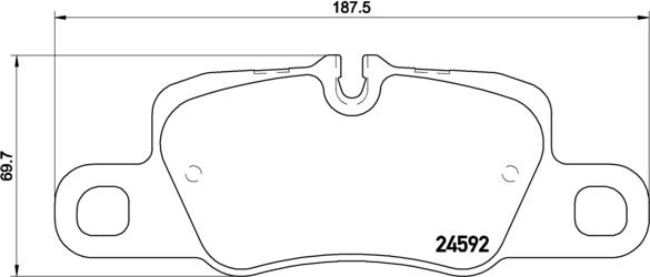 Brembo P 65 024 - Əyləc altlığı dəsti, əyləc diski furqanavto.az