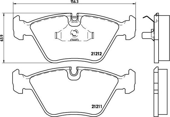 Brembo P 61 049 - Əyləc altlığı dəsti, əyləc diski furqanavto.az