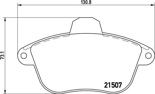 Brembo P 61 048 - Əyləc altlığı dəsti, əyləc diski furqanavto.az