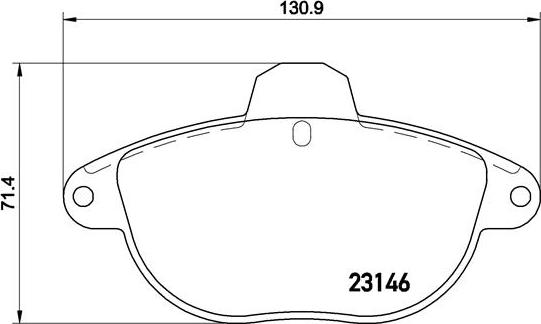 Brembo P 61 055 - Əyləc altlığı dəsti, əyləc diski furqanavto.az