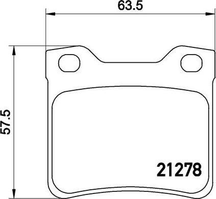 Brembo P 61 058 - Əyləc altlığı dəsti, əyləc diski furqanavto.az