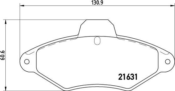 Brembo P 61 052 - Əyləc altlığı dəsti, əyləc diski furqanavto.az