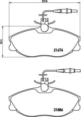 Brembo P 61 057 - Əyləc altlığı dəsti, əyləc diski furqanavto.az