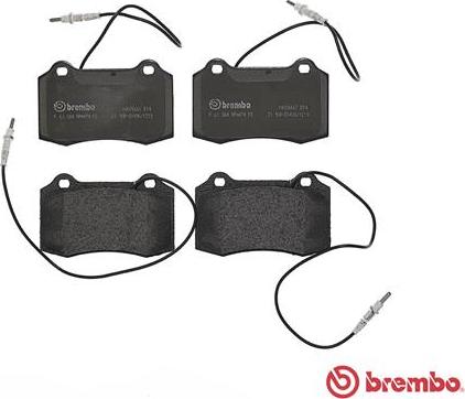 Brembo P 61 064 - Əyləc altlığı dəsti, əyləc diski furqanavto.az