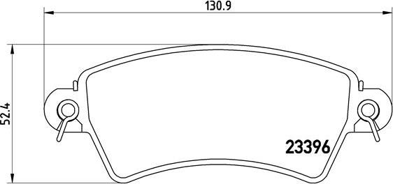 Brembo P 61 065 - Əyləc altlığı dəsti, əyləc diski furqanavto.az