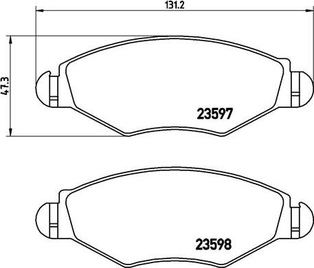 Brembo P 61 063 - Əyləc altlığı dəsti, əyləc diski furqanavto.az