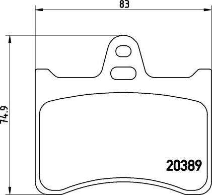 Brembo P 61 019 - Əyləc altlığı dəsti, əyləc diski furqanavto.az