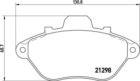 Brembo P 61 039 - Əyləc altlığı dəsti, əyləc diski furqanavto.az