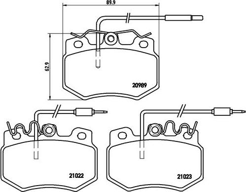 Brembo P 61 031 - Əyləc altlığı dəsti, əyləc diski furqanavto.az