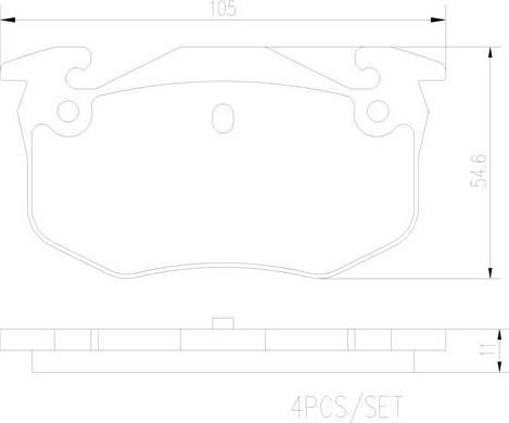 Brembo P61032N - Əyləc altlığı dəsti, əyləc diski furqanavto.az