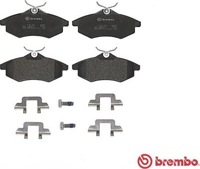 Brembo P 61 074 - Əyləc altlığı dəsti, əyləc diski furqanavto.az