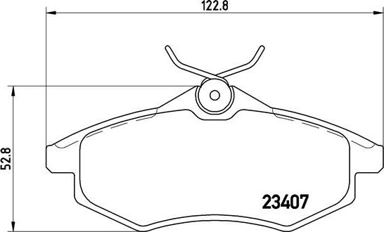 Brembo P 61 074 - Əyləc altlığı dəsti, əyləc diski furqanavto.az