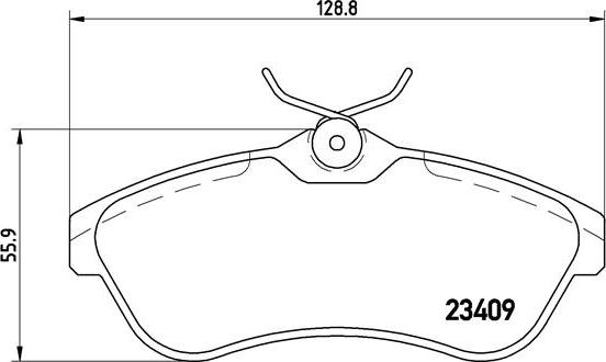 Brembo P 61 075X - Əyləc altlığı dəsti, əyləc diski furqanavto.az